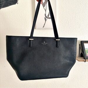 Kate Spade Black Tote Leather Shoulder Bag